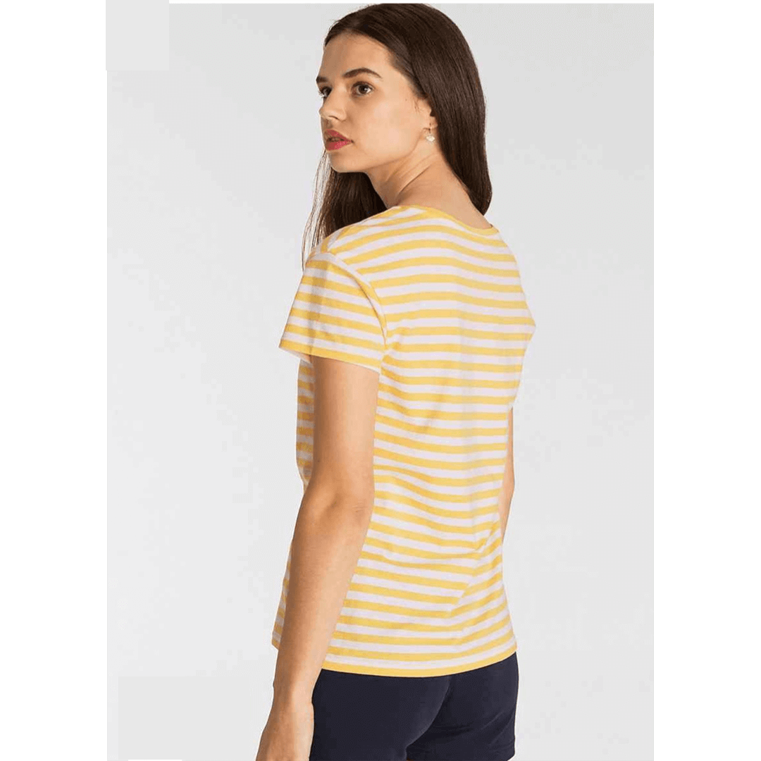 AJC T-shirt in a casual stripe design