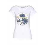 TOM TAILOR Polo Team T-shirt with a trendy Palm Beach logo print