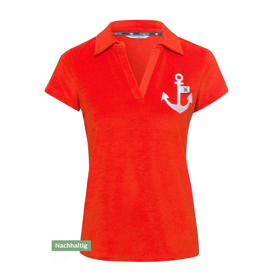 Tom Tailor Polo Team Shirt made of sporty terry cloth with great logo print