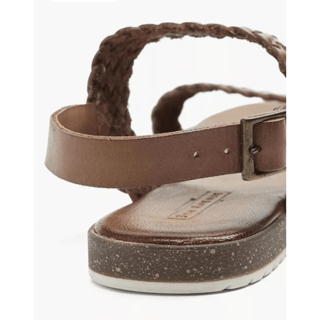 5TH AVENUE Brown Soft Leather Sandals