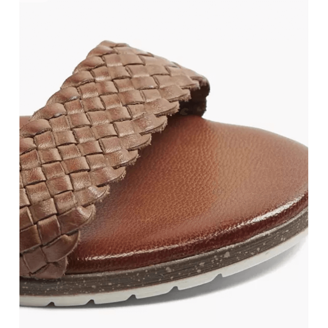 5TH AVENUE Brown Soft Leather Sandals